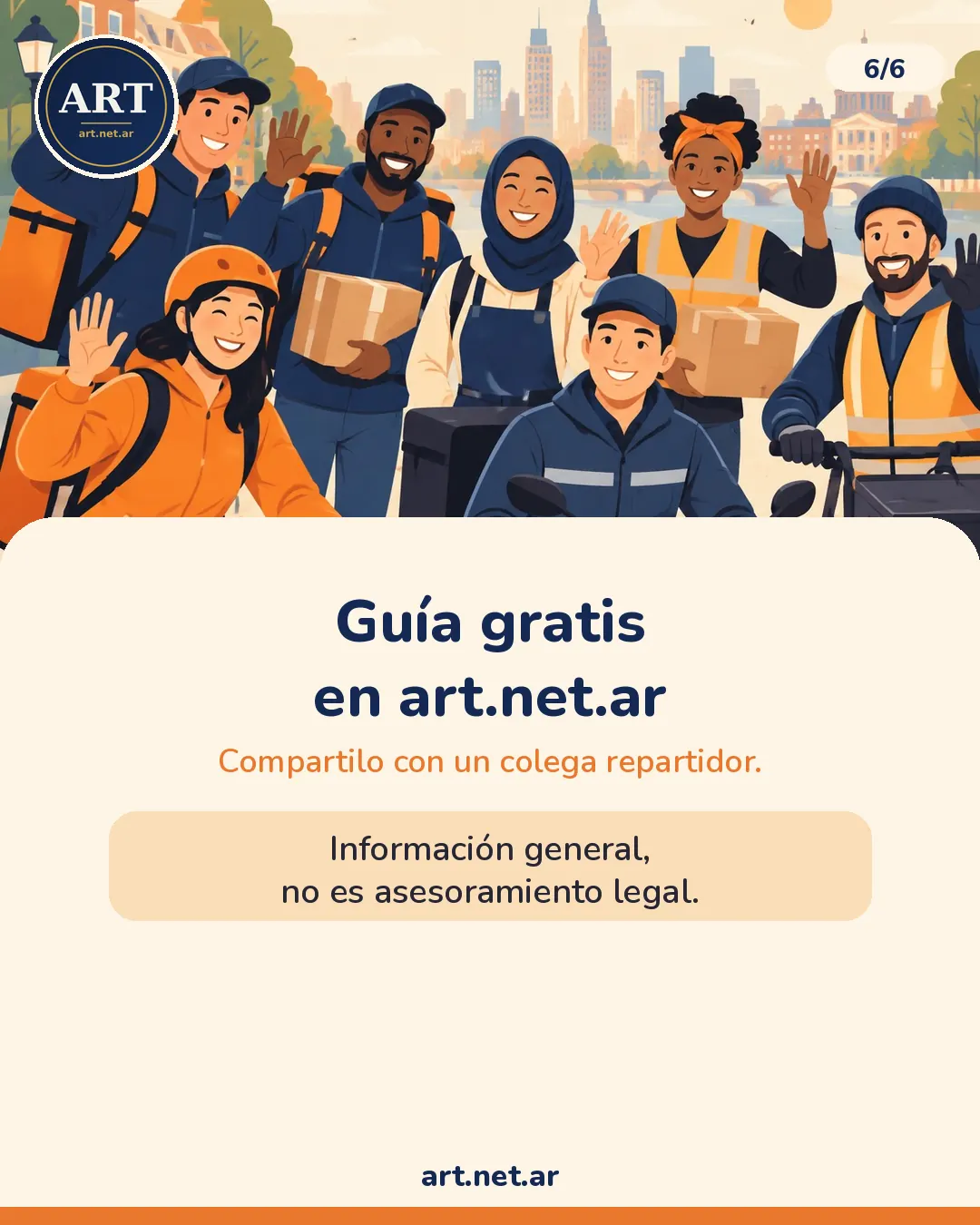Cierre del carrusel: guía gratis en art.net.ar, compartila con un colega repartidor